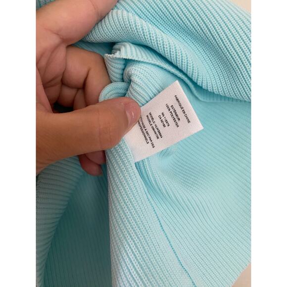 Helmut Lang Zip Crewneck Tee in Light Blue size S - Picture 5 of 6